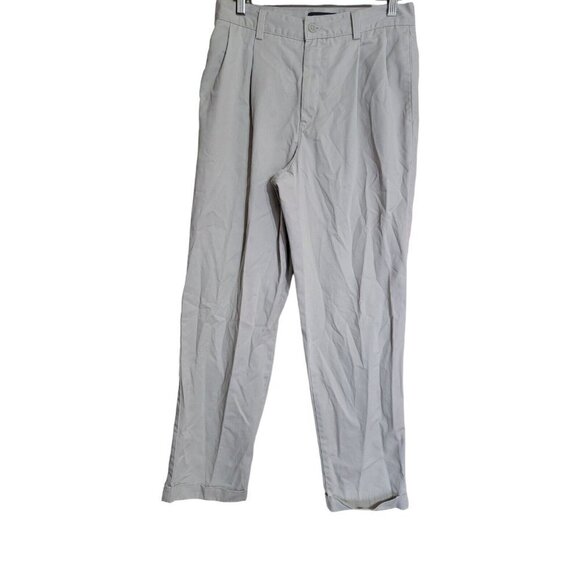 Eddie Bauer Pants Mens 34 Beige Wrinkle Resistant Relaxed Fit 31x32 - Picture 1 of 9